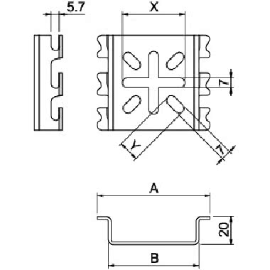 MPG/65FT PIASTRA DI MONTAGGIO - OBO BETTERMANN 6006486 - OBO BETTERMANN 6006486 product photo Photo 02 3XL