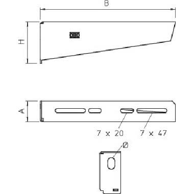MWA 12 11S FS MENSOLA PARETE E PROFILATO - OBO BETTERMANN 6424716 - OBO BETTERMANN 6424716 product photo Photo 02 3XL