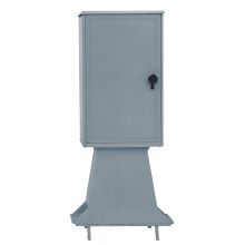 Armadio in vetroresina 900x540 con basamento con serratura a chiave triangolare e<br>lucchettabile - OEC S04740GW product photo