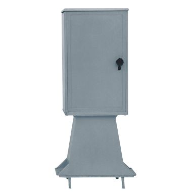 Armadio in vetroresina 900x540 con basamento con serratura a chiave triangolare e<br>lucchettabile - OEC S04740GW product photo Photo 01 3XL