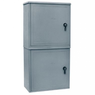 Contenitore in vetroresina 550x540 sovrapposto con serratura a chiave triangolare e <br>lucchettabile - OEC S05741GW product photo Photo 01 3XL