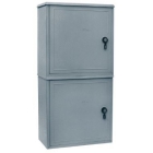 Contenitore in vetroresina 550x540 sovrapposto con serratura a chiave triangolare e <br>lucchettabile - OEC S05741GW product photo