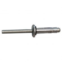 RIVGF-5220 RIVETTO IN ALLUMINIO A FIORE CON GUARNIZIONE, DIAMETRO 5.2MM LUNGHEZZA 20MM - ORBIS OB620615 product photo