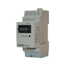 NRG-25 CONTATORE MONOFASE DI ENERGIA ATTIVA, 2 MODULI , 25A, INS.DIRETTA, DISPLAY ELETTROMECCANICO,LAMPEGGIO LED 0,625 WH/IMP - ORBIS OB709100 product photo