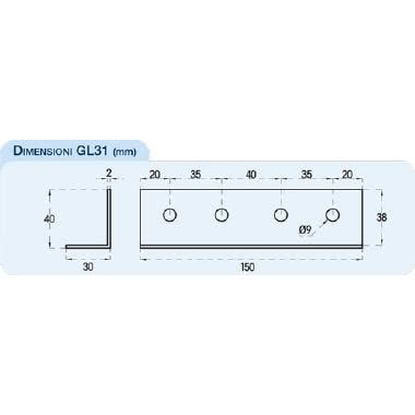 GIUNTO LINEARE ESTERNO IN ALLUMINIO PER PROFILI FAMIGLIA: EASY EASY+ EASY TECH LUNGHEZZA 150MM - ORBIS OB620040 product photo Photo 02 3XL