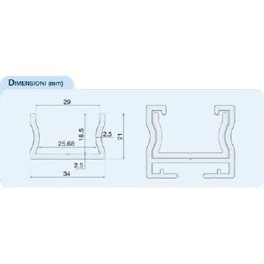 GIUNTO LINEARE INTERNO IN ALLUMINIO PER PROFILI FAMIGLIA: EASY EASY TECH HEAVY MAX EASY WING VITI AUTOPERFORANTI IN DOTAZIONE LUNGHEZZA 200MM - ORBIS GSLIM product photo Photo 02 3XL