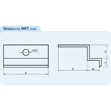 MORSETTO TERMINALE PREASSEMBLATO FISSAGGIO MODULI COLORE ALLUMINIO SPESSORI MODULI AMMESSI 35MM-36MM - ORBIS MPT/P36 product photo Photo 02 3XL