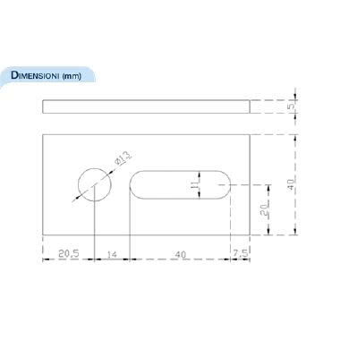 STP-S PIASTRA DI SUPPORTO LINEARE INOX - ORBIS OB620146 product photo Photo 02 3XL