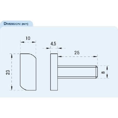 VTF VITE A MARTELLO M8 IN INOX - ORBIS OB620750 product photo Photo 02 3XL
