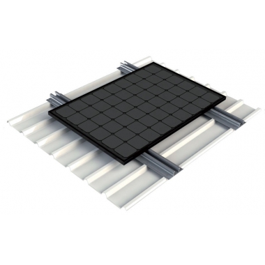 PROFILO IN ALLUMINIO PER SOSTEGNO MODULI FOTOVOLTAICI CON ALI LATERALI PER FISSAGGIO SU GRECATA LUNGHEZZA 3.4M - ORBIS EASYWING product photo Photo 03 3XL