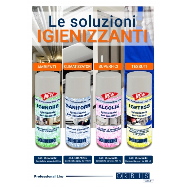 IGETESS 400 ML, IGIENIZZANTE PER TESSUTI, GARANTISCE UNA RAPIDA ED EFFICACE AZIONE SUI CAPI D'ABBIGLIAMENTO E DA LAVORO - ORBIS IGETESS product photo Photo 02 3XL