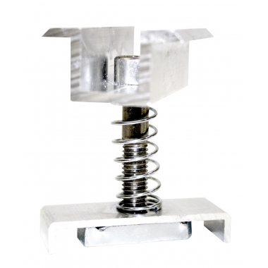 MORSETTO CENTRALE PREASSEMBLATO FISSAGGIO MODULI COLORE ALLUMINIO SPESSORI MODULI AMMESSI 34MM-38MM - ORBIS MPC/P34 product photo Photo 01 3XL