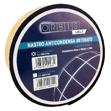 NASTRO ANTICONDENSA NERO SP.3MM L.10MT - ORBIS NASTRONERO product photo Photo 01 3XL