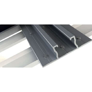 PROFILO IN ALLUMINIO PER SOSTEGNO MODULI FOTOVOLTAICI CON ALI LATERALI PER FISSAGGIO SU GRECATA LUNGHEZZA 3.4M - ORBIS EASYWING product photo Photo 04 3XL