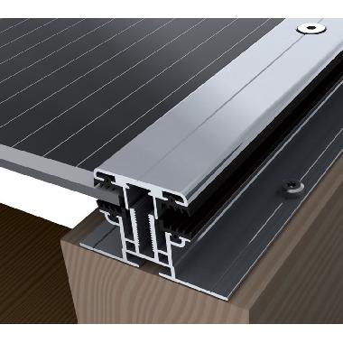 PROFILO DI BASE IN ALLUMINIO PER FISSAGGIO SU PENSILINA CON GUARNIZIONI PER IMPERMEABILIZZAZIONE LUNGHEZZA 5.1M EASY CLAMP BS ALLUMINIO - ORBIS OB620045 product photo Photo 03 3XL