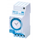 INTERRUTTORE ORARIO ELETTROMECCANICO 2 MODULI DIN GIORNALIERO RISERVA 150 ORE 230V - ORBIS DUOQRD product photo