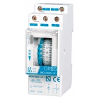 INCA DUO QRD INTERRUTTORE ORARIO ELETTROMECCANICO 2 MODULI DIN, GIORNALIERO, RISERVA 100 ORE, 230V - ORBIS OB330232 product photo