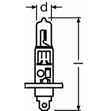 LAMP.ALOG.MONOFIL.55W 12V P14.5S - OSRAM A64150 product photo