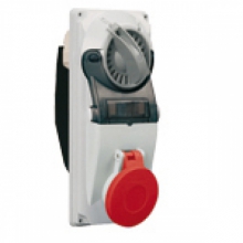 PRESE CON INTERRUTTORE DI  BLOCCO 3P+N+T 16A 400V 6H IP44 - PALAZZOLI 190146 product photo