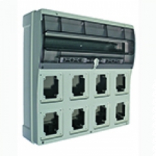 QUADRO CON FINESTRA TRASPARENTE 8 PRESE FISSE IP66 - PALAZZOLI 579828 product photo