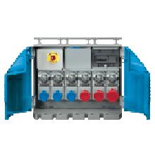 Q.ASC TERM.3PR IBL 2P+T 16A+1PX.IBL.3P+T 16A IP65 - PALAZZOLI 604102 - PALAZZOLI 604102 product photo