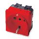DOMOTER FR. PRESA SCHUKO P30 RED 2 MOD - PALAZZOLI 630053 - PALAZZOLI 630053 product photo Photo 01 2XS