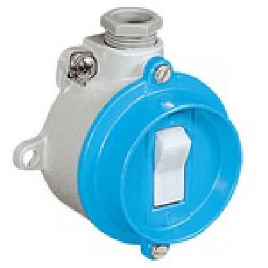 RONDO INTERR.PARETE 1P 16A IN CONT.IP55 ALLUM - PALAZZOLI 201151 - PALAZZOLI 201151 product photo Photo 01 3XL