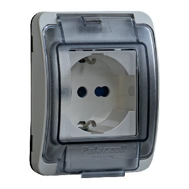 TOPTER-PR.2P+T 10/16A UNIV IN CALOTTA IP55 - PALAZZOLI 579840 - PALAZZOLI 579840 product photo Photo 01 3XL