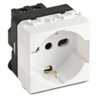 PRESA CIVILE STANDARD ITALIANO TEDESCO BIVALENTE 250V  P11 P17 SCHUKO 1 - PALAZZOLI 630052 product photo Photo 01 3XL