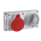 PRESE CON INTERRUTTORE DI BLOCCO E BASE PORTAFUSIBILI IP44  3P+T 32A 400V 6H - PALAZZOLI 494236 product photo