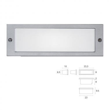 INCASSO APERTO E27 11W IP65 ALLUMINIO - PAN INTERNATIONAL-ALTATENSIONE EST123 product photo Photo 02 3XL