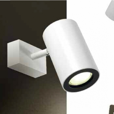 BARRO PARETE 50W GU10 METALLO BIANCO - PAN INTERNATIONAL-ALTATENSIONE PAR243 product photo Photo 01 3XL