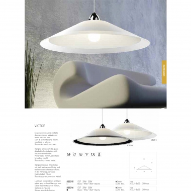 VICTOR CM 55 E27 MAX 25W VETRO BIANCO - PAN INTERNATIONAL-ALTATENSIONE SOS315 product photo Photo 01 3XL