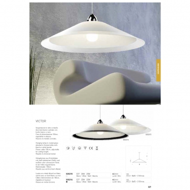 VICTOR CM 55 E27 MAX 25W VETRO BIANCO - PAN INTERNATIONAL-ALTATENSIONE SOS315 product photo Photo 02 3XL