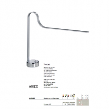 ESAU TIM LED TAVOLO 18 X 0 -VE - PAN INTERNATIONAL-ALTATENSIONE TAV405 product photo Photo 01 3XL
