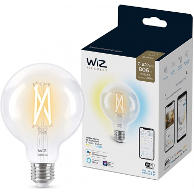 WIZ TW GLOBO G95 FILAMENTO 60W E27 - PHILIPS CONSUMER LUMINARIES 60WGLOBOG95TRASP/TW product photo Photo 01 3XL