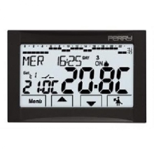 CRONOTERMOSTATO  INCASSO A MENU' 230V SERIE 'MOON' TOUCH SCREEN - PERRY ELECTRIC 1CRCDS27 product photo