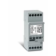 INTERRUTTORE ORARIO ASTRONOMICO ASTROLUXTIME GIORNALIERO SETTIMANALE 2 DIN 2 CONTATTO - PERRY ELECTRIC 1IO4291 product photo