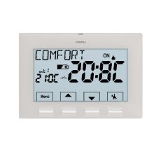 TERMOSTATO DIGITALE A MENU' PARETE 3V NEXT BIANCO A BATTERIA 1TPTE028B PERRY - PERRY ELECTRIC 1TPTE028B product photo