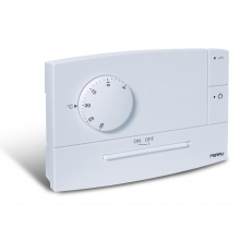 TERMOSTATO SERIE ZEFIRO DA PARETE ELETTRONICO CON SPIA COMANDO ON/OFF 230V C.A. 50-60HZ BIANCO - PERRY ELECTRIC 1TPTE501B product photo