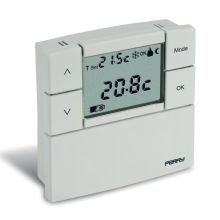 Sesam 1TP TE531B Termostato Da Parete Digitale, 230V 80 X 80, Colore Bianco - PERRY ELECTRIC 1TPTE531B product photo