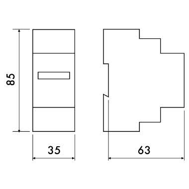 CONTAORE 230V 2 DIN CL.0.5 - PERRY ELECTRIC 1COCO230/2 product photo Photo 02 3XL