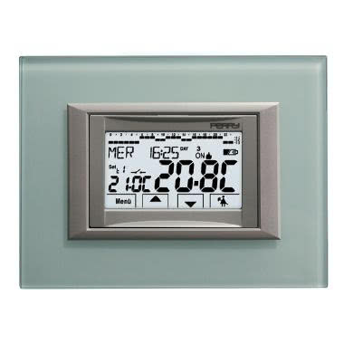 CRONOTERMOSTATO DA INCASSO SETTIMANALE  SERIE MOON TOUCH SCREEN DISPLAY RETROILLUMINATO - PERRY ELECTRIC 1CRCDS26 product photo Photo 03 3XL
