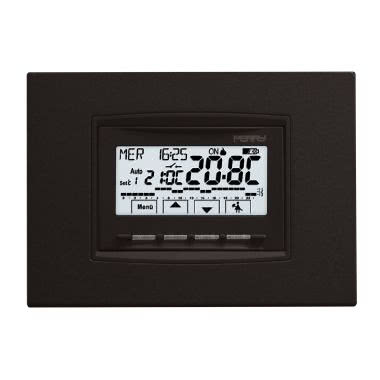 CRONOTERMOSTATO INCASSO UNIVERSALE NEXT A MENU' 3V BATTERIE - PERRY ELECTRIC 1CRCDS28 product photo Photo 04 3XL