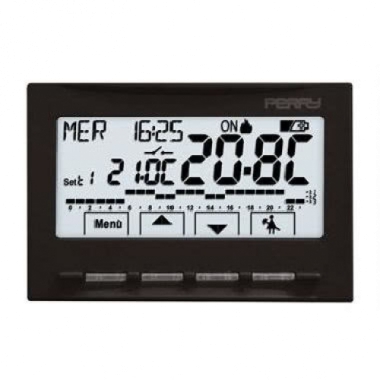 CRONOTERMOSTATO INCASSO UNIVERSALE NEXT A MENU' 3V BATTERIE - PERRY ELECTRIC 1CRCDS28 product photo Photo 01 3XL