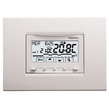 CRONOTERMOSTATO INCASSO UNIVERSALE A MENU' SERIE NEXT 230V BIANCO - PERRY ELECTRIC 1CRCDS29 product photo Photo 02 3XL