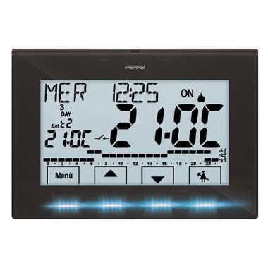 CRONOTERMOSTATO DIGITALE SETTIMANALE PROGRAMMABILE A MENU SERIE 'NEXT', 230V, COLORE ANTRACITE - PERRY ELECTRIC 1CRCR029A product photo Photo 04 3XL