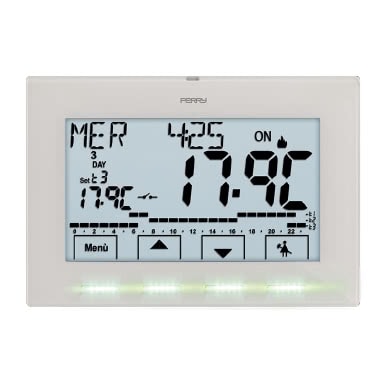 CRONOTERMOSTATO DIGITALE NEXT PARETE SETTIMANALE 230V BIANCO - PERRY ELECTRIC 1CRCR029B product photo Photo 07 3XL