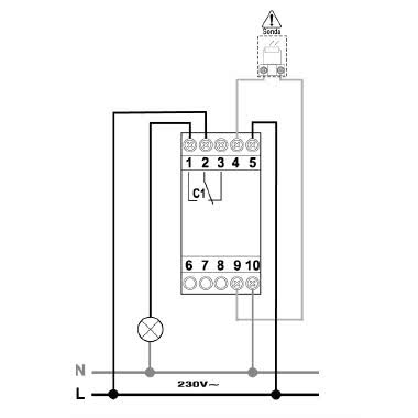 INTERRUTTORE CREP TEMP 1CH  2 DIN - PERRY ELECTRIC 1IC7054 product photo Photo 02 3XL