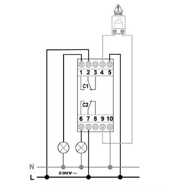 INTERRUTTORE CREP TEMP 2CH  2 DIN - PERRY ELECTRIC 1IC7254 product photo Photo 02 3XL